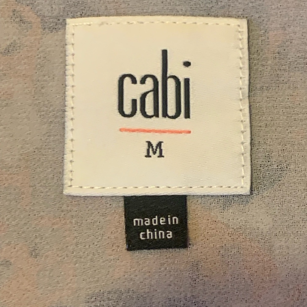 CAbi Dress Medium Multicolor Abstract Mini Pockets Adjustable Straps Lined - Picture 4 of 11